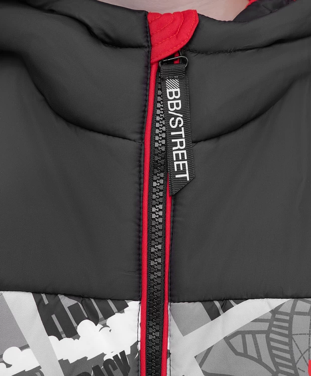 фото Куртка демисезонная с принтом button blue (104)