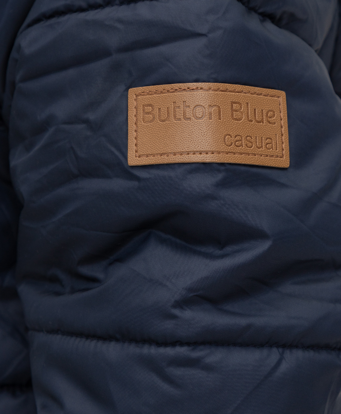 Полупальто демисезонное с капюшоном Button Blue 221BBBMC46021000, размер 110, цвет синий - фото 4