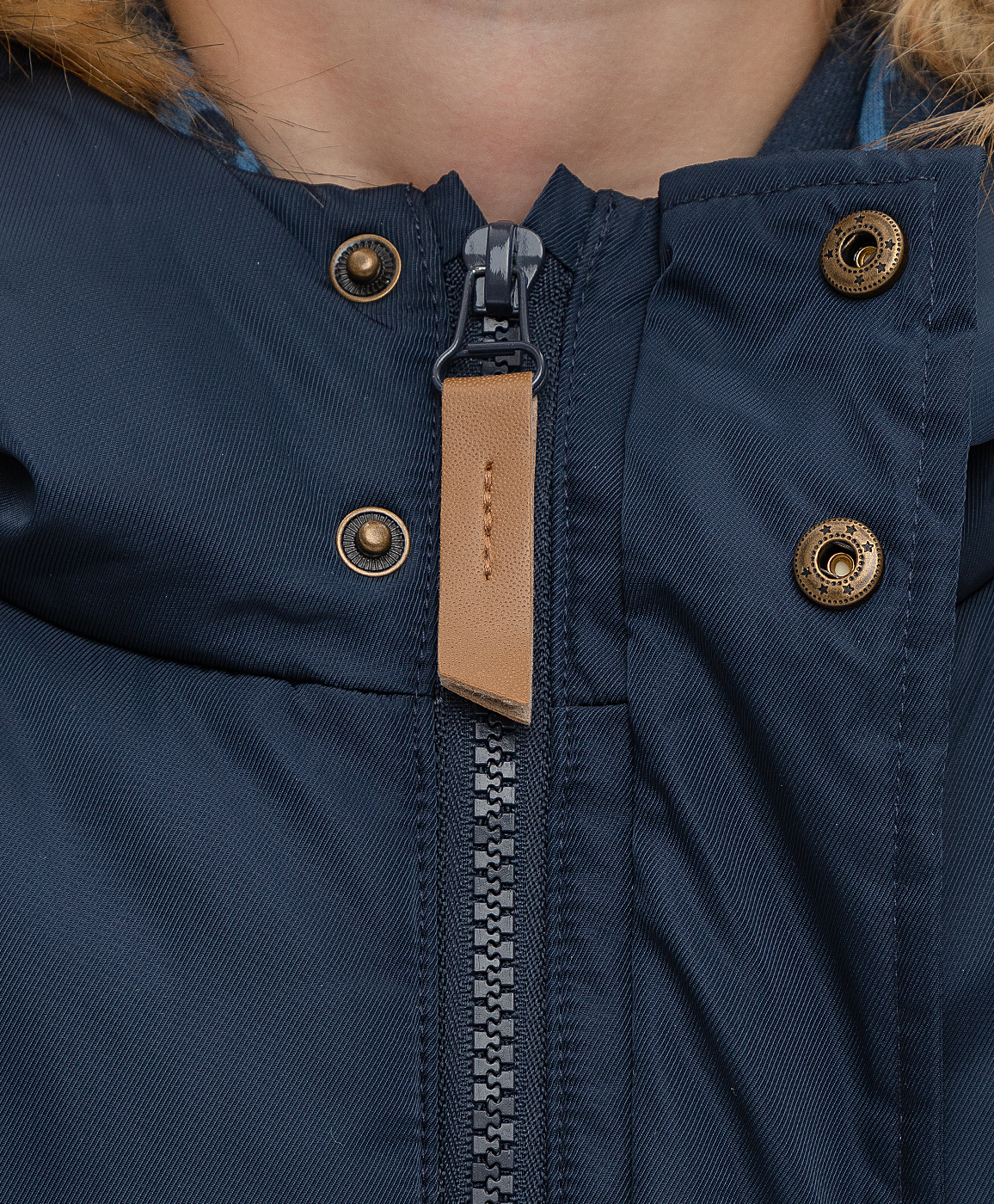 Полупальто зимнее с капюшоном Button Blue 221BBBMC46041000, размер 98, цвет синий - фото 3