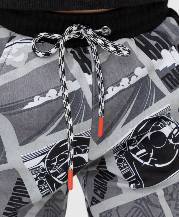 фото Брюки из футера с принтом button blue (122)