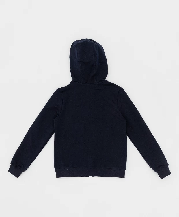 фото Толстовка синяя на молнии button blue (134)