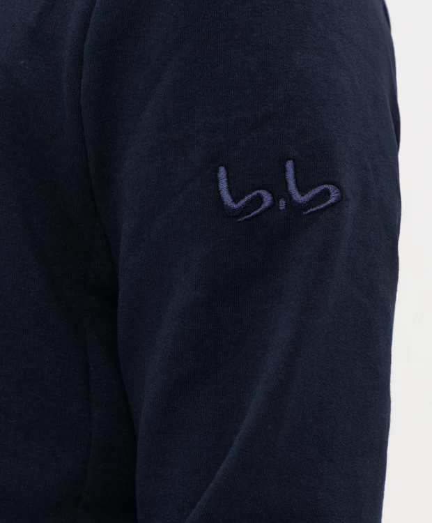Толстовка синяя на молнии Button Blue