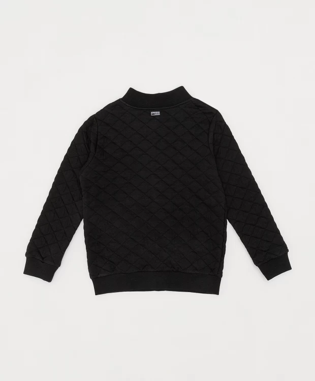 фото Толстовка на молнии черная button blue (134)