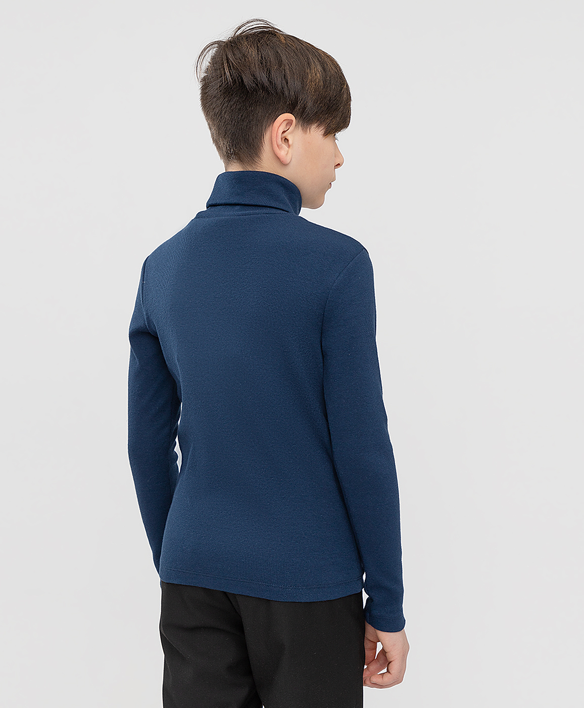 фото Водолазка синяя button blue