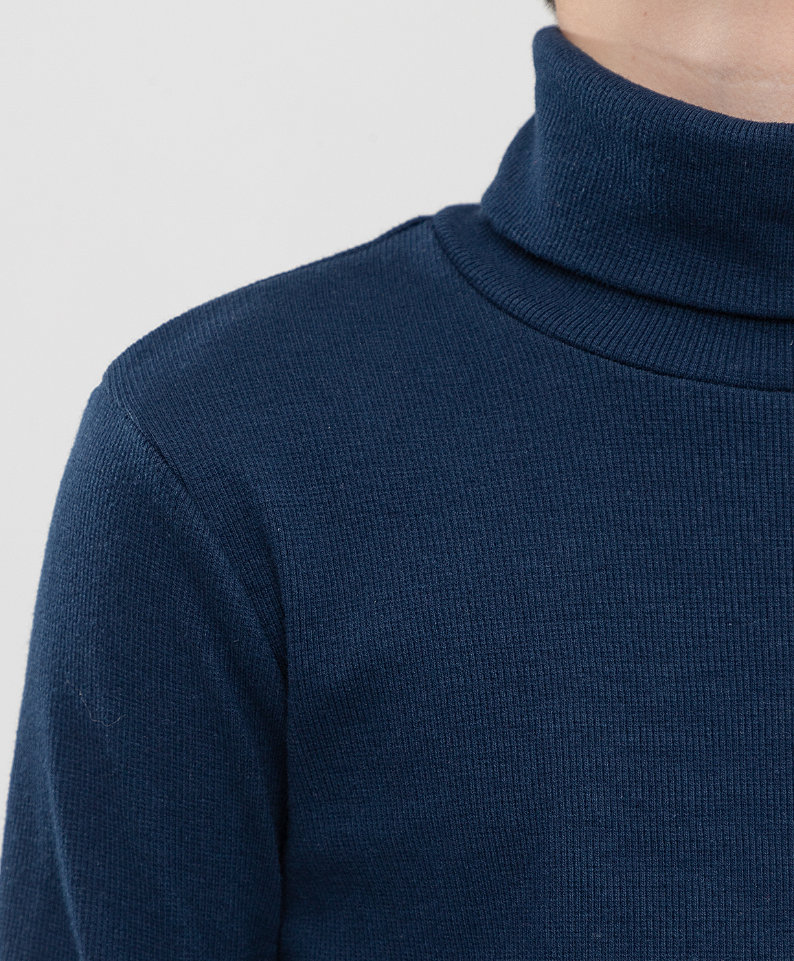 фото Водолазка синяя button blue