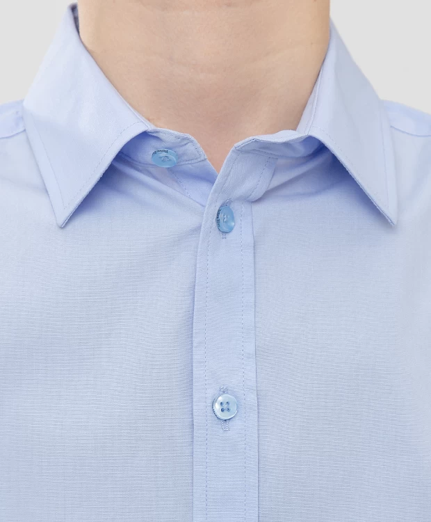 Сорочка голубая с коротким рукавом Button Blue