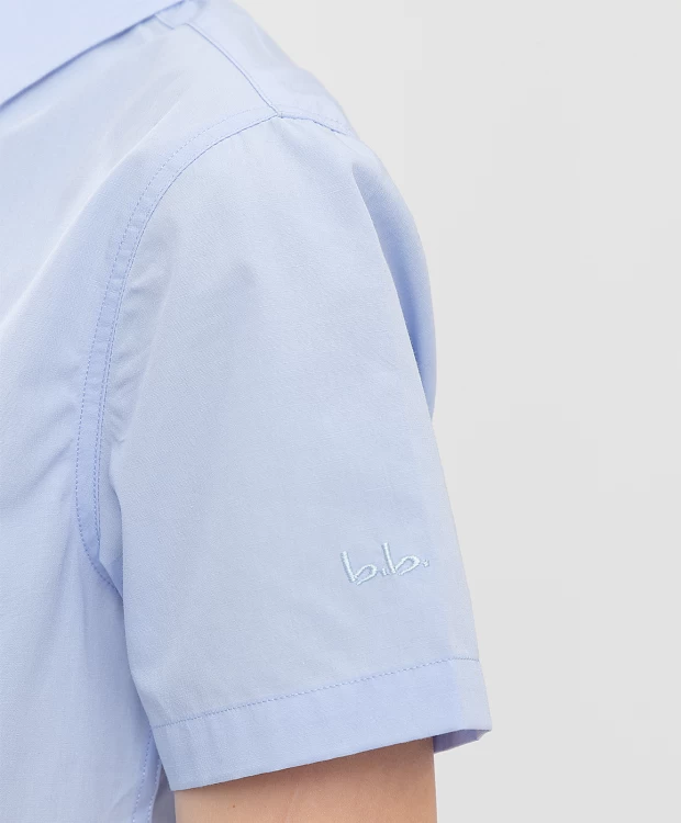 Сорочка голубая с коротким рукавом Button Blue