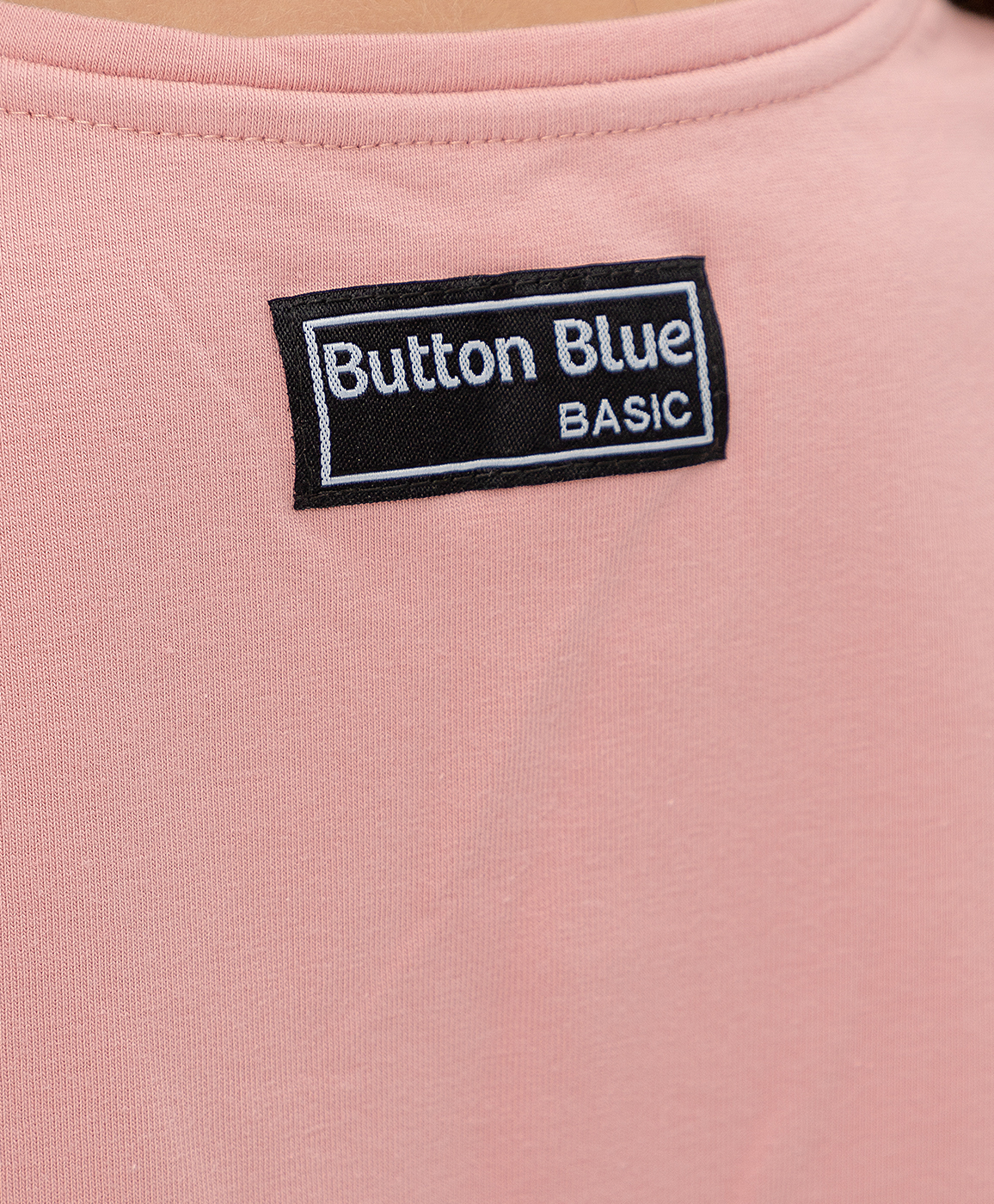 Футболка с длинным рукавом розовая Button Blue 221BBGB12011200, размер 110, цвет розовый - фото 3