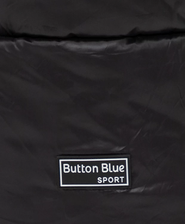 фото Пальто зимнее с капюшоном черное button blue (104)