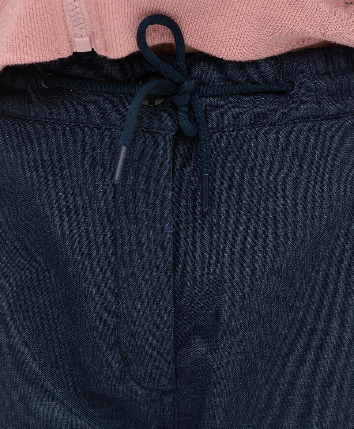 фото Брюки на флисе синие button blue