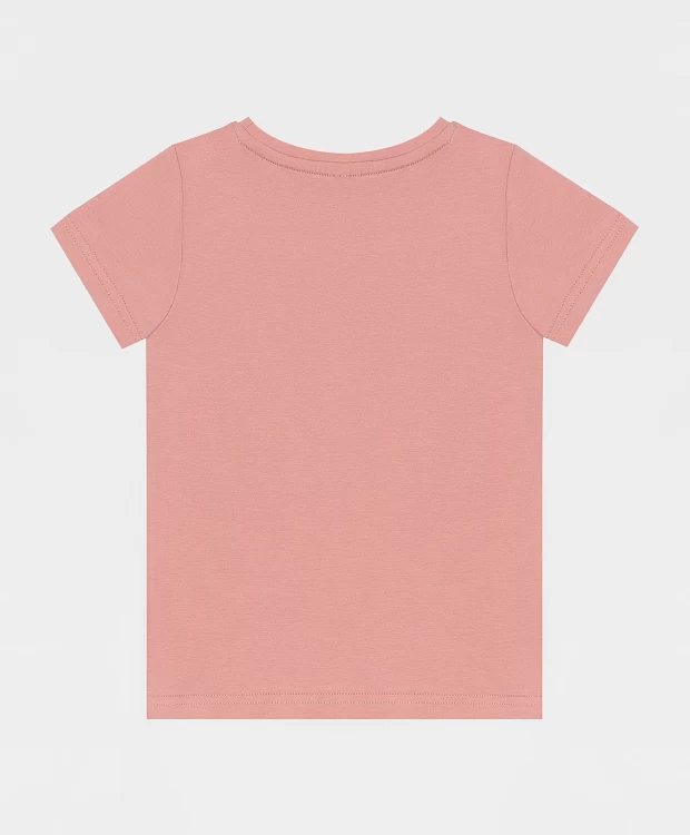 фото Футболка с принтом розовая button blue (98)