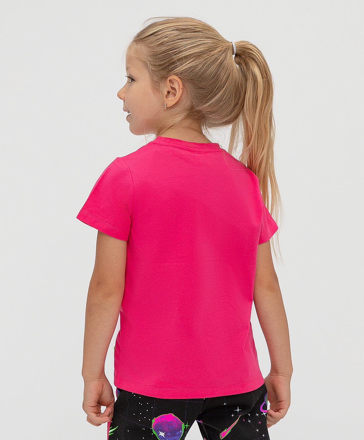 фото Футболка розовая с принтом button blue