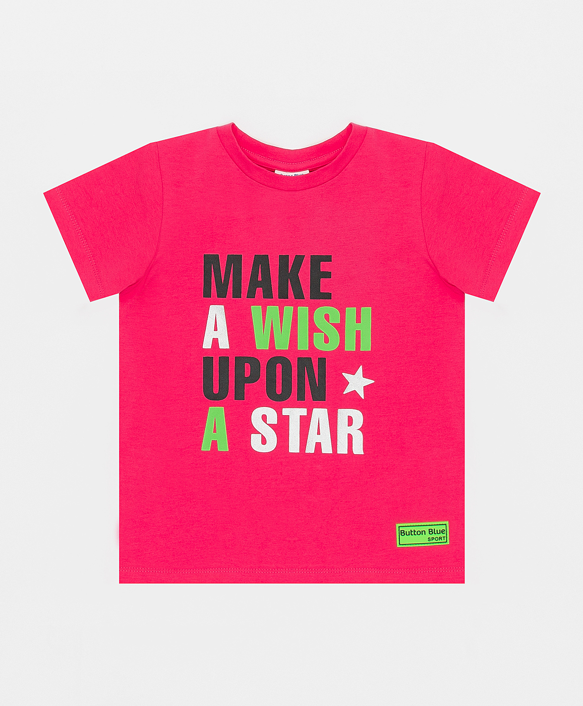 фото Футболка розовая с принтом button blue