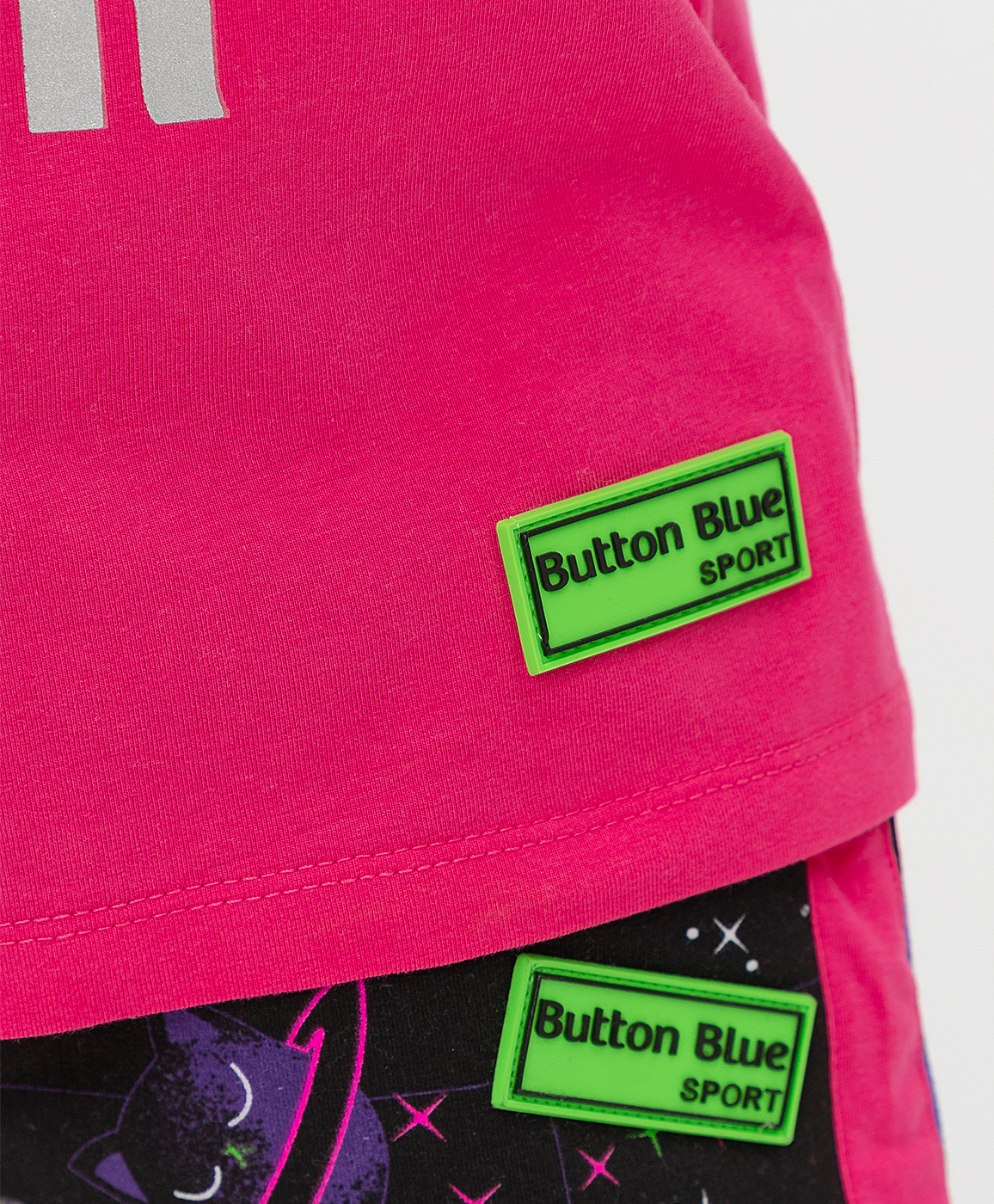 фото Футболка розовая с принтом button blue