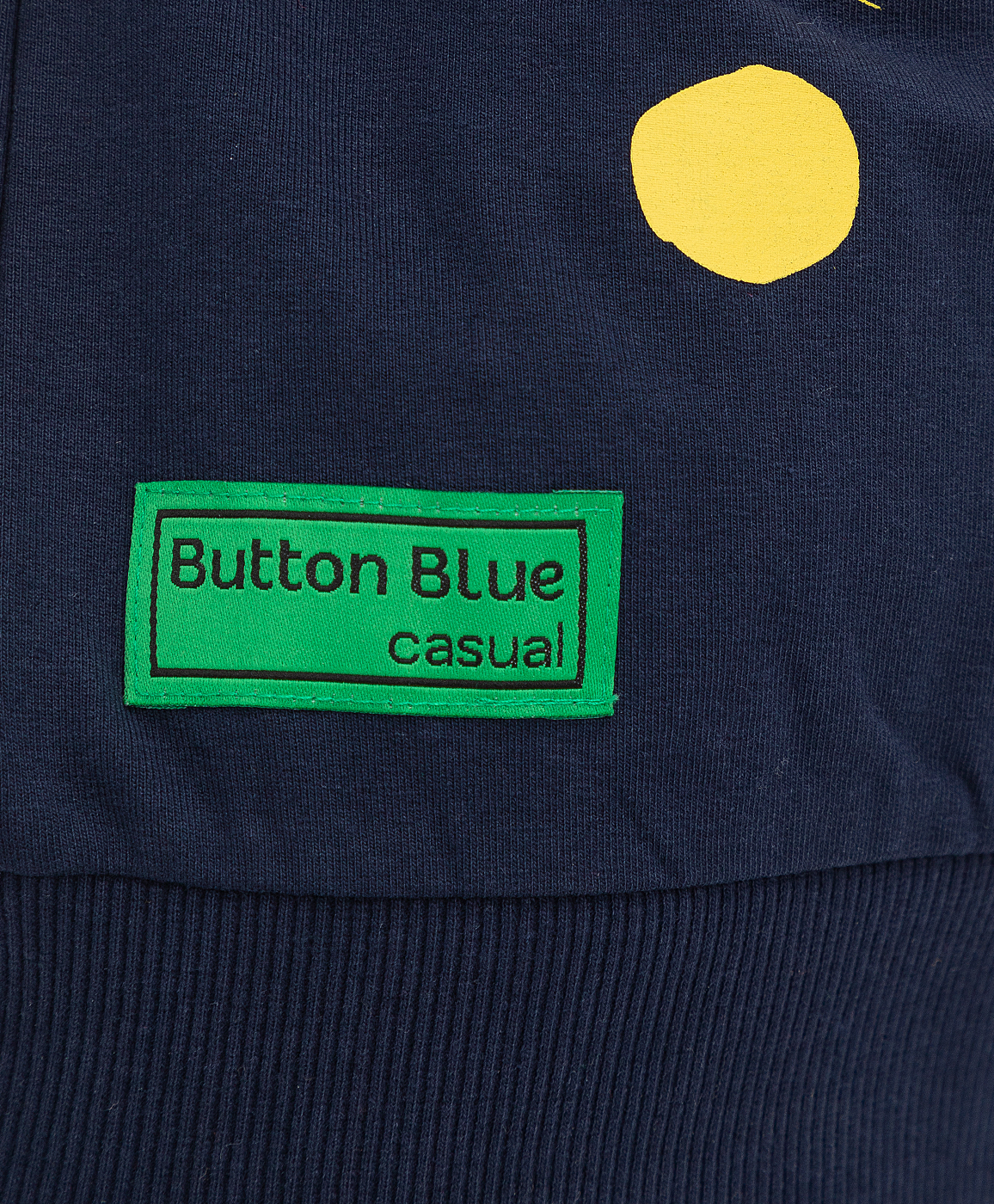 Толстовка синяя с кругами Button Blue 221BBGMC16051000, размер 116, цвет синий - фото 4