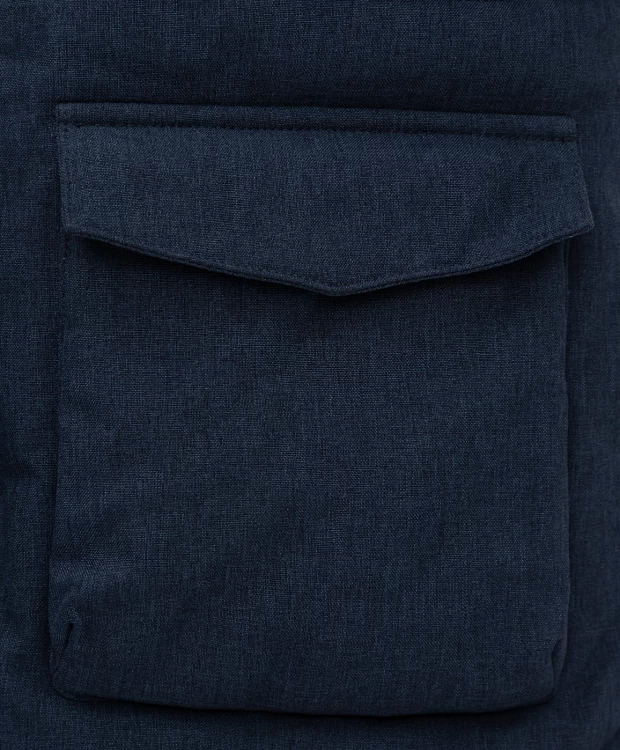 фото Пальто зимнее с капюшоном синее button blue (98)