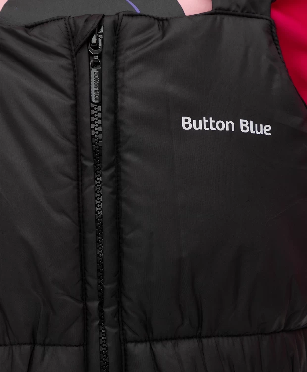 фото Полукомбинезон зимний черный button blue (110)