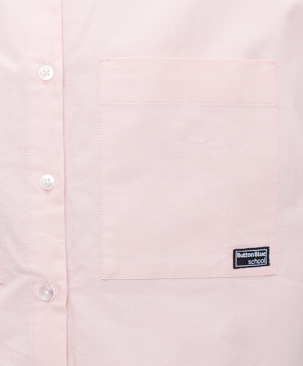 Блузка розовая с карманами Button Blue 221BBGS22161200, размер 146, цвет розовый - фото 3