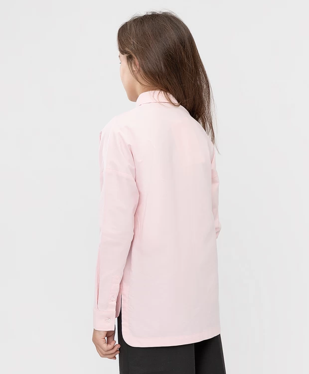 Блузка розовая с карманами Button Blue