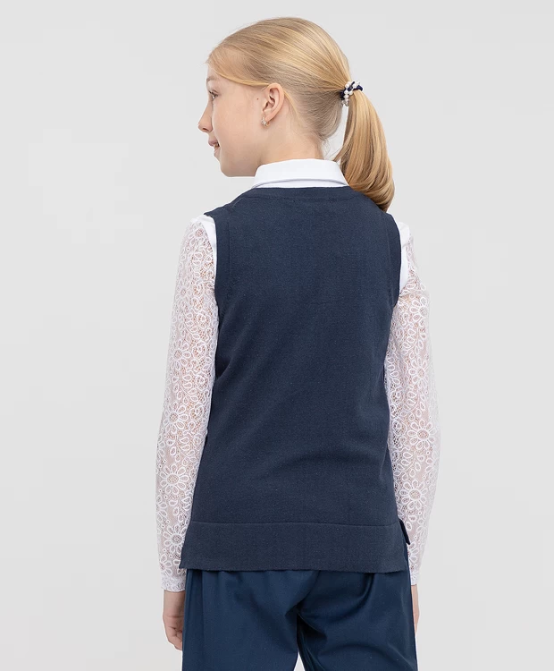 Жилет синий  Button Blue