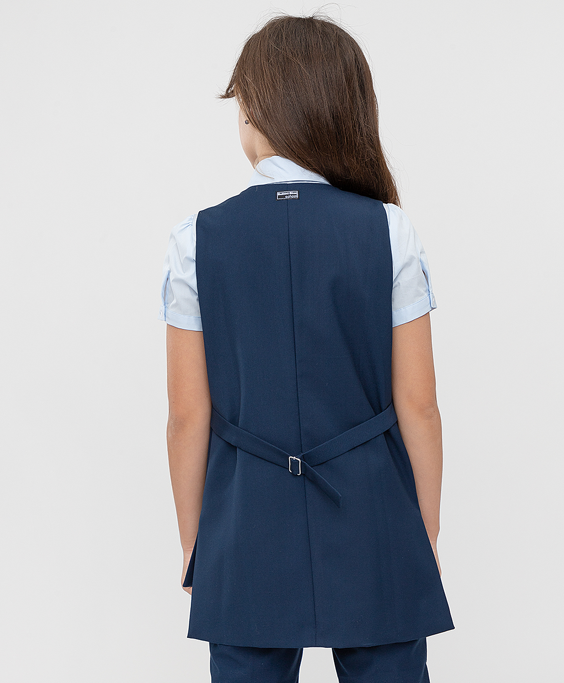 фото Жилет синий button blue