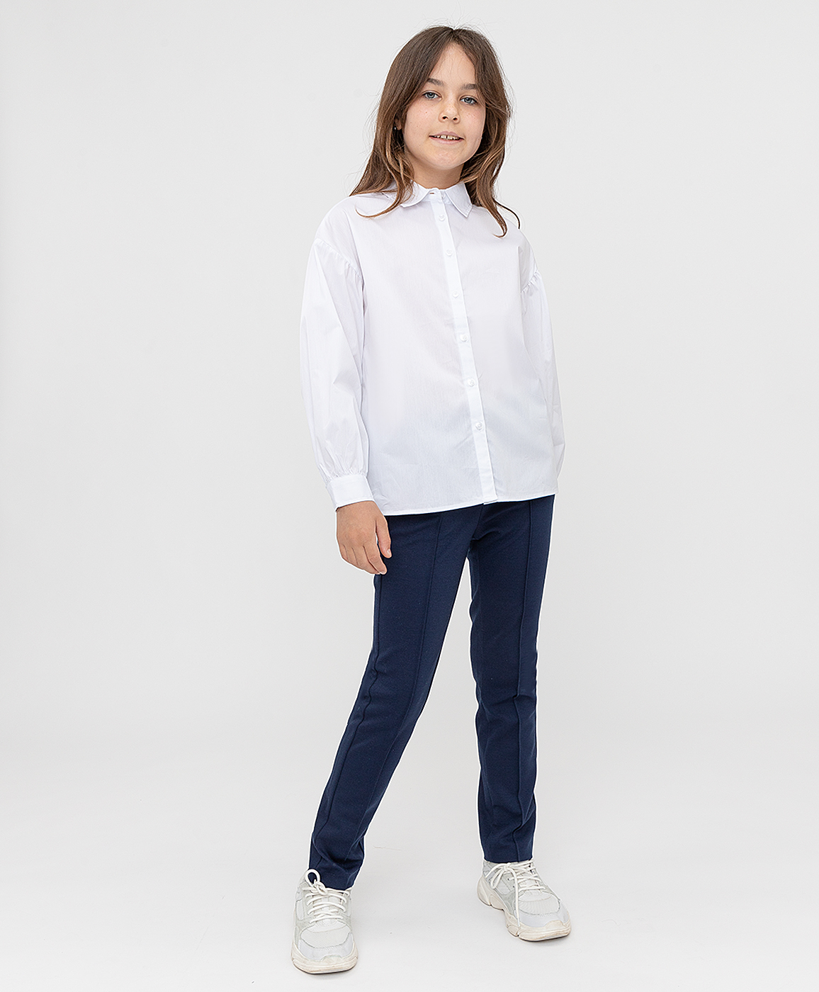 

Брюки синие Button Blue, Синий, 221BBGS56021000