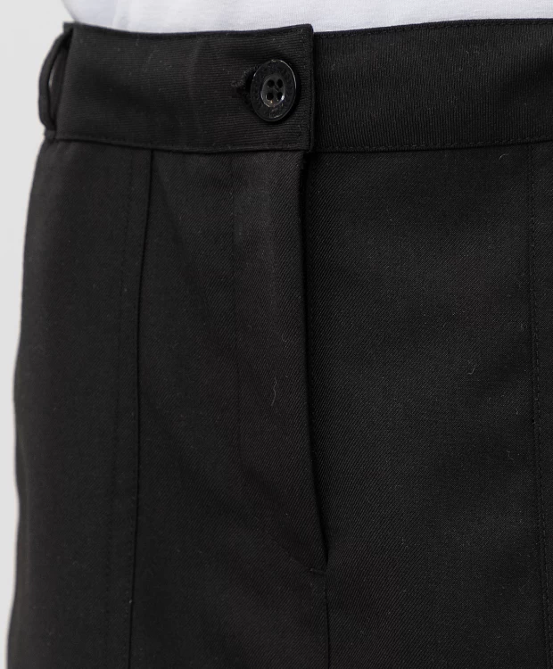 фото Юбка черная с карманами button blue (134)
