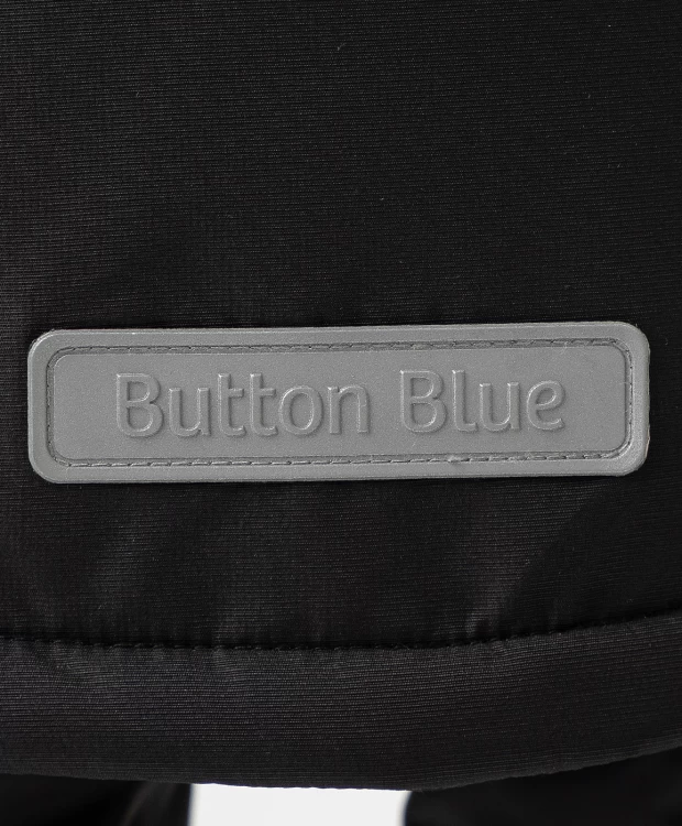 фото Пальто зимнее с мембраной черное active button blue (104)