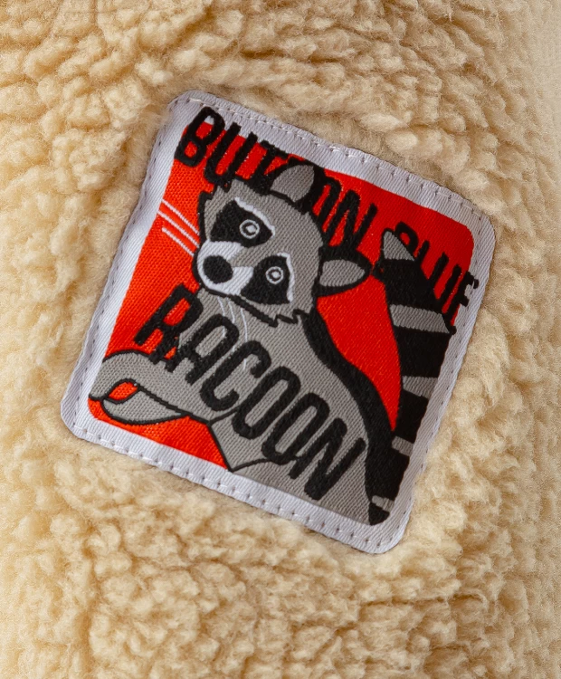 фото Толстовка на молнии с высоким воротником бежевая button blue (122)