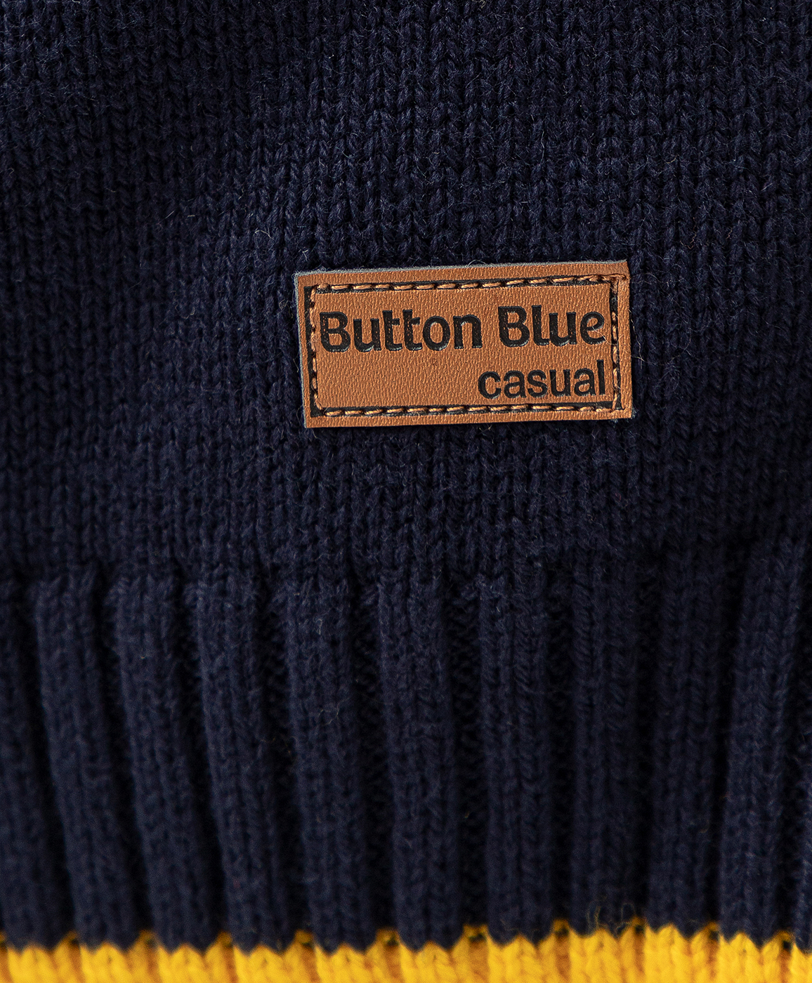 Джемпер хлопковый разноцветный Button Blue 222BBBMC31020000, размер 104 - фото 3
