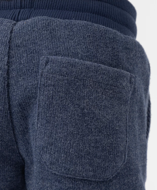 Брюки трикотажные свободные синие Button Blue