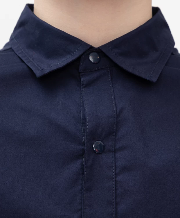 Сорочка трикотажная на кнопках синяя Button Blue