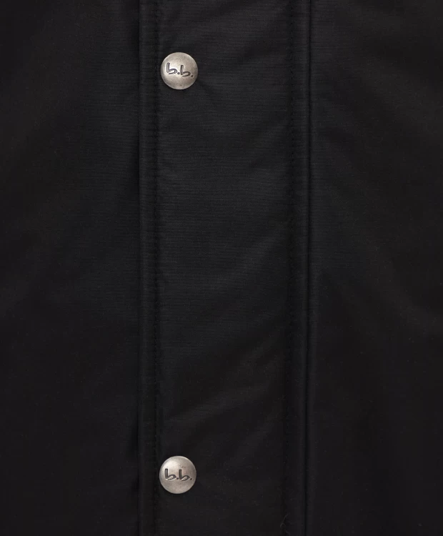 фото Пальто с капюшоном черное button blue (158)