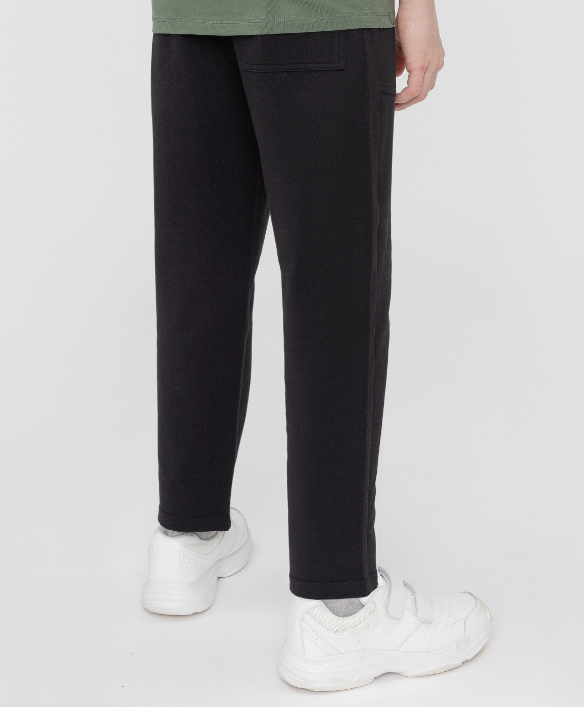 фото Брюки трикотажные черные button blue