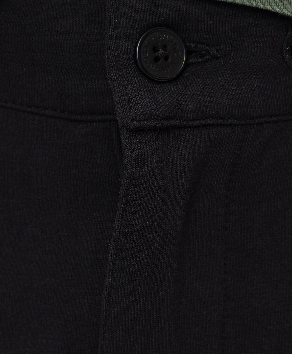 фото Брюки трикотажные черные button blue