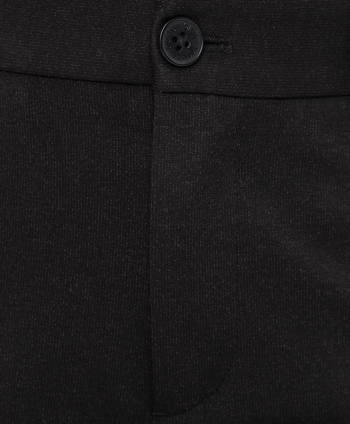 фото Брюки трикотажные черные button blue