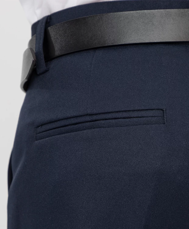 Брюки трикотажные синие Button Blue