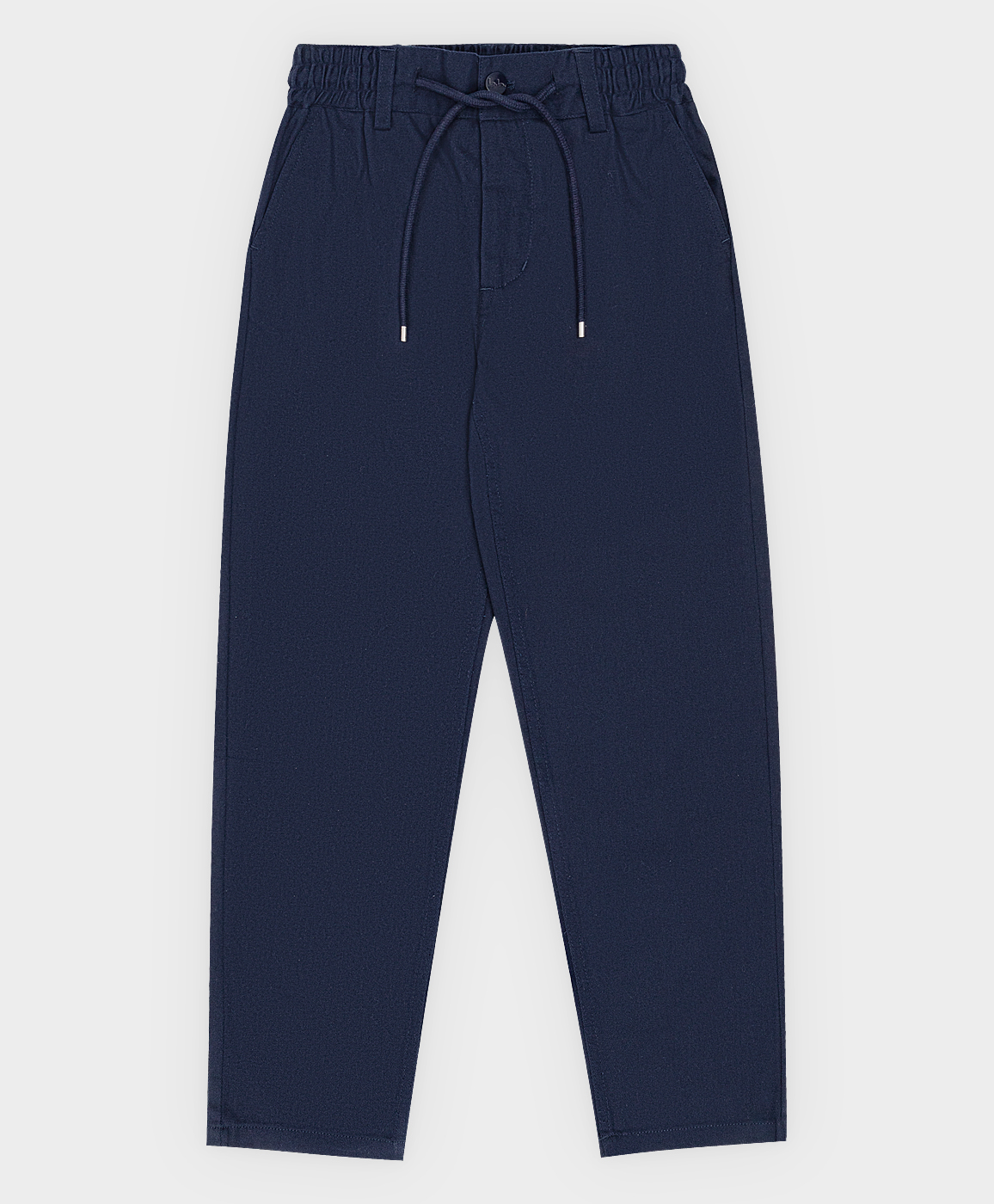 фото Брюки с резинкой на поясе синие button blue