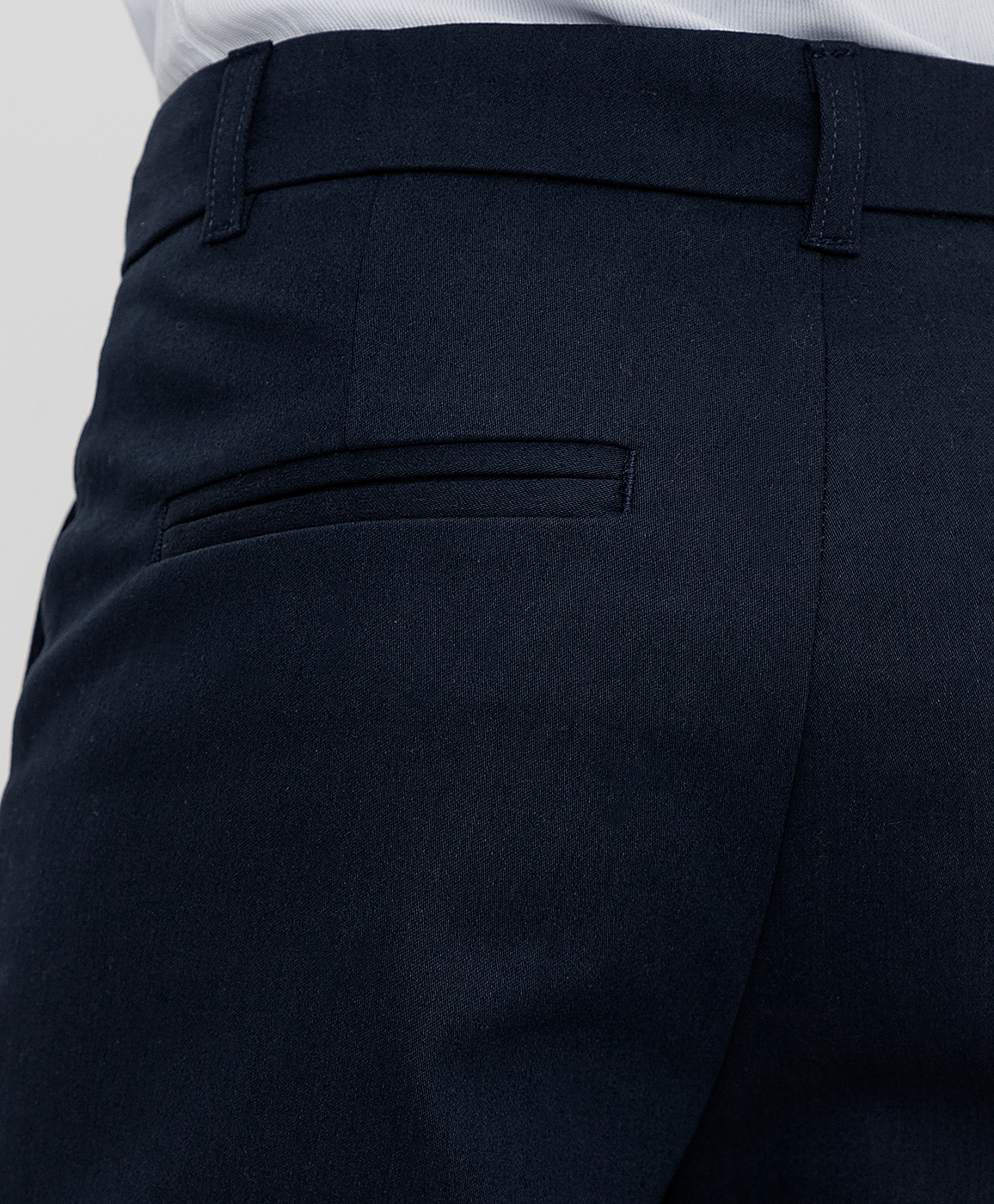 фото Брюки зауженные синие button blue