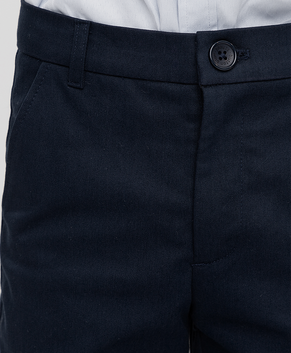 фото Брюки зауженные синие button blue