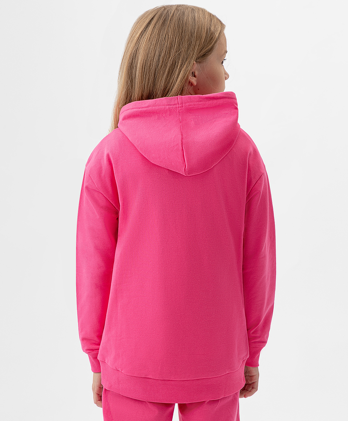 фото Худи с манжетами розовое button blue