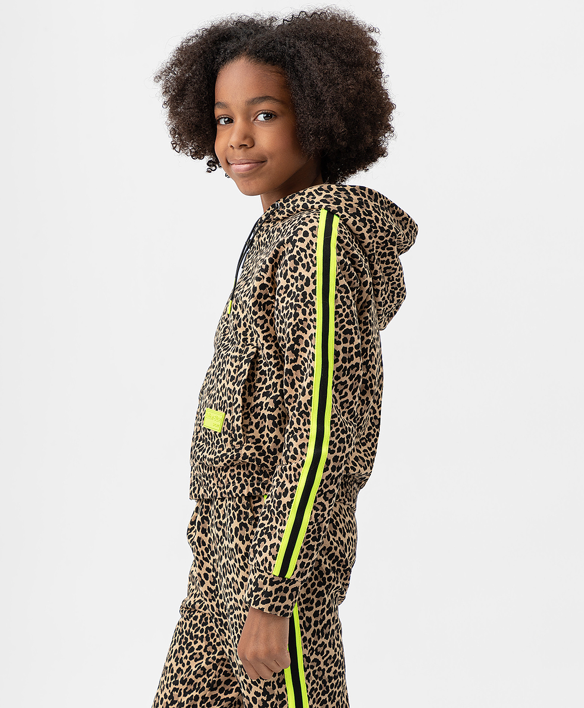 фото Толстовка на молнии с капюшоном и лампасами button blue