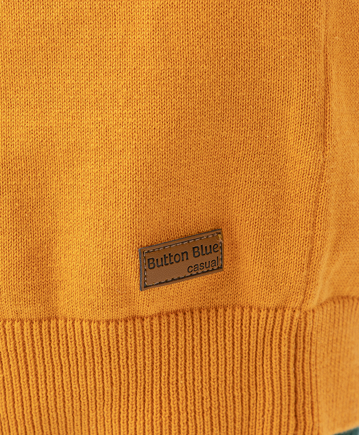 Джемпер хлопковый со спущенной линией плеча желтый Button Blue 222BBGMC31012700, размер 116 - фото 4