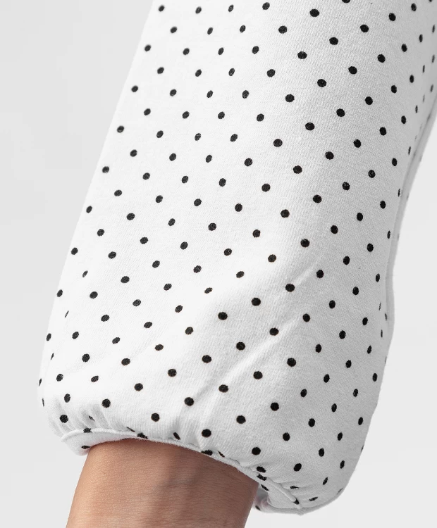 Блузка трикотажная школьная белая Button Blue