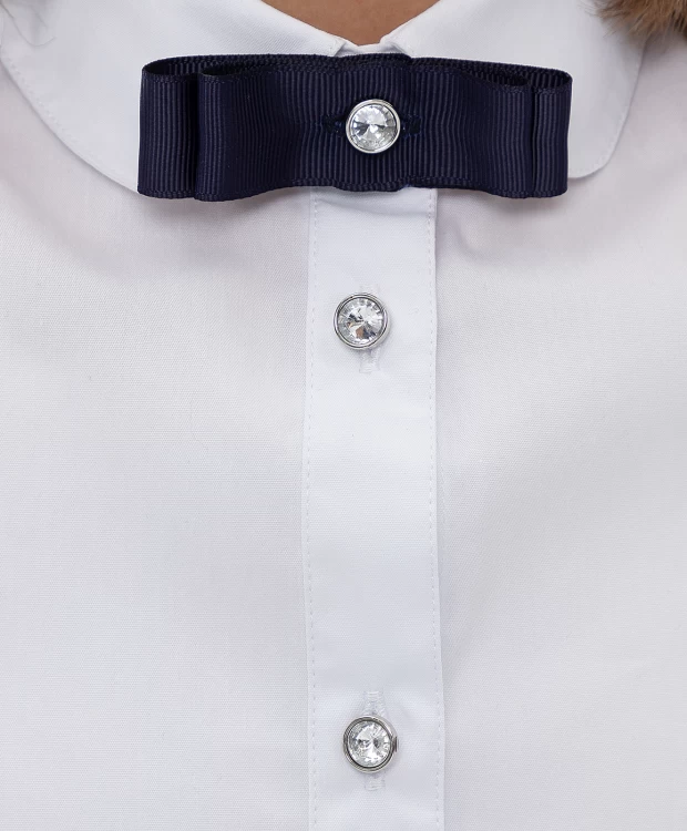 Блузка с коротким рукавом белая Button Blue