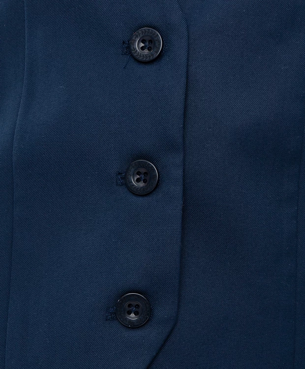 фото Жилет классический с v-образным вырезом синий button blue (122)