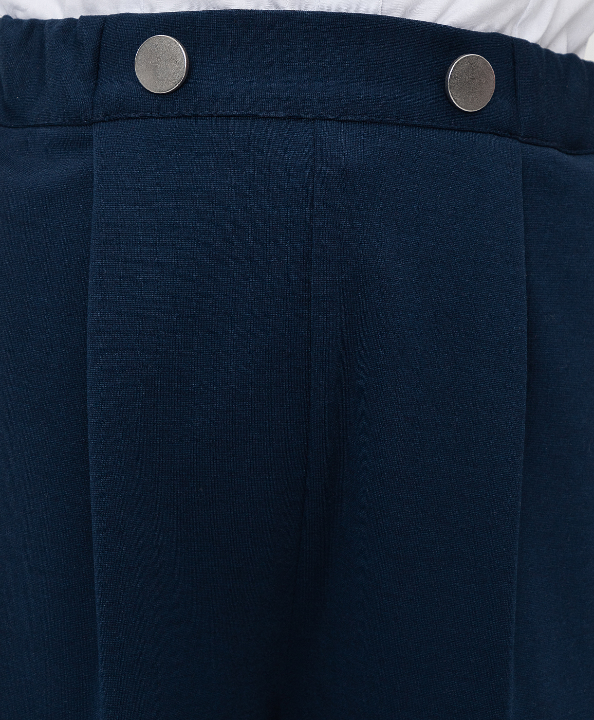 фото Шорты трикотажные с защипами синие button blue