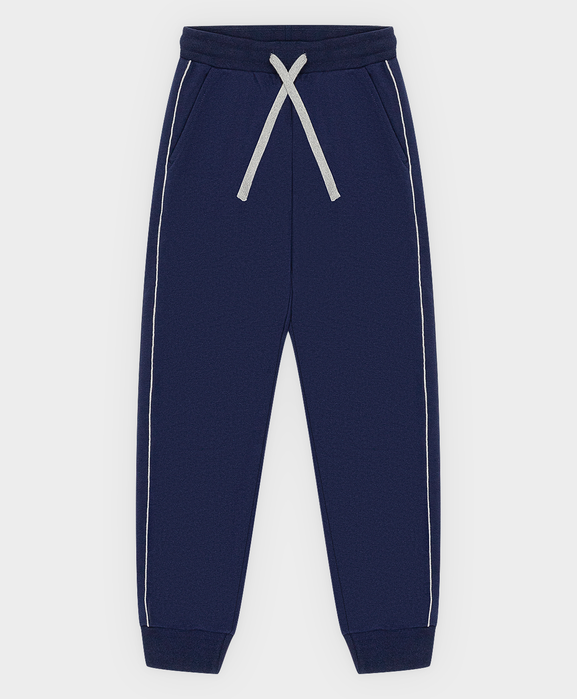 фото Брюки спортивные с кулисками синие button blue