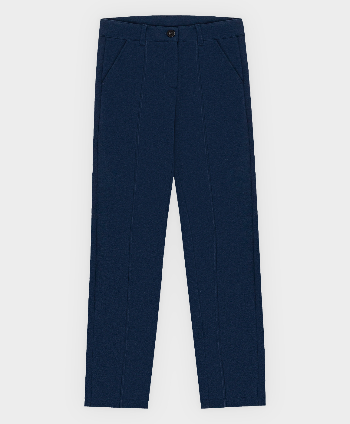 фото Брюки со стрелками синие button blue