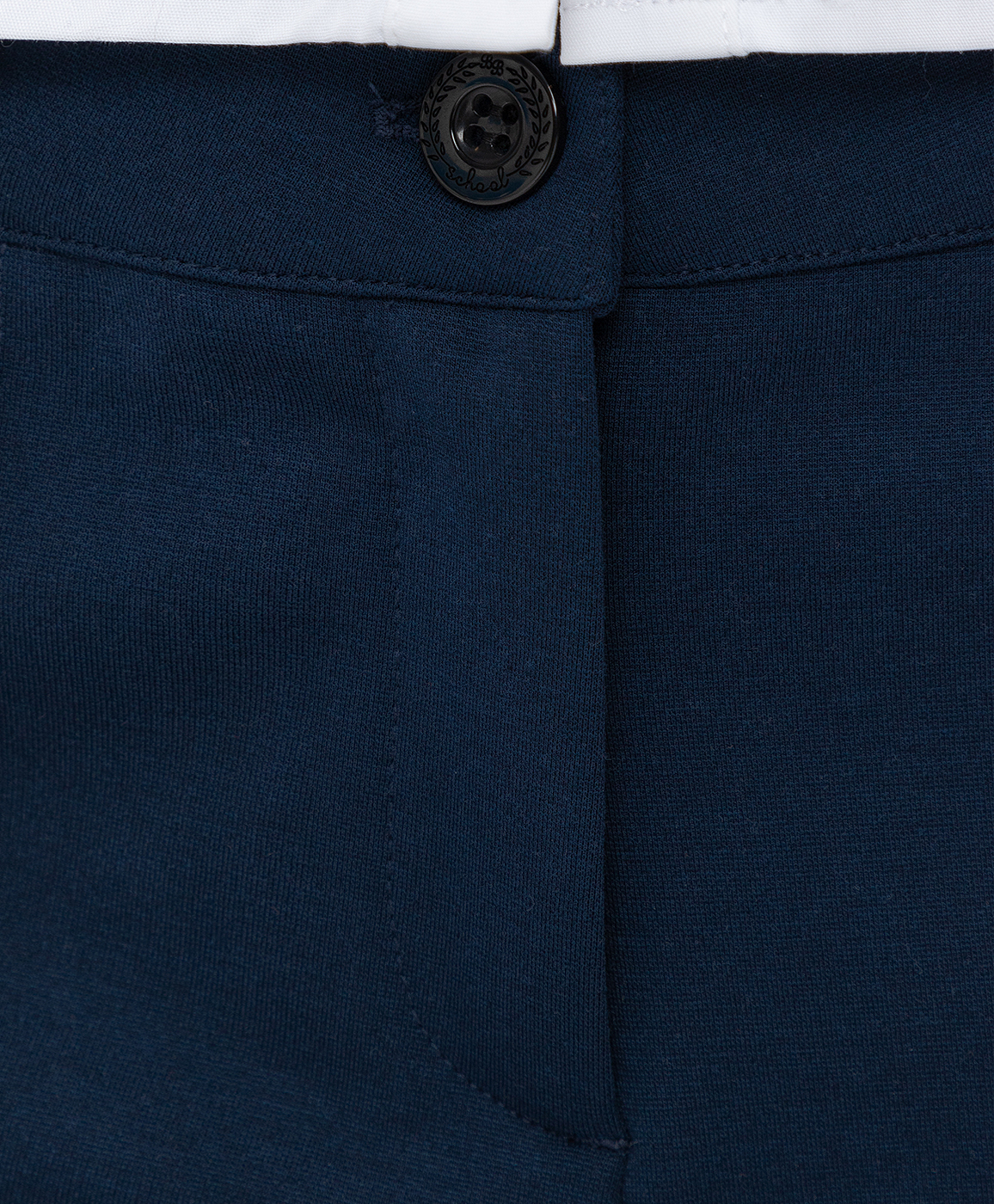 фото Брюки со стрелками синие button blue